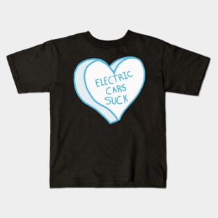 Electric Cars Suck Kids T-Shirt